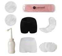 Carriwell New Mum Pack | Ensemble de lit hebdomadaire de 28 pièces avec coussinets d'allaitement lavables, douche intime, puerpéralité, culottes de grossesse, inserts de lit hebdomadaire, inserts