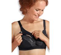 Carriwell - Soutien-gorge grossesse et allaitement finition dentelle Noir taille V