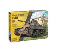 CARRO ARMATO P40 Italian Heavy Tank (2 Décos) ITALERI 1/35 Plastic Kit