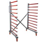 Holzmann Chariot à crémaillère mobile TAW76 - Extensible pour panneaux