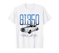 Carroll Shelby Auto Blanc et Bleu G.T.350 T-Shirt