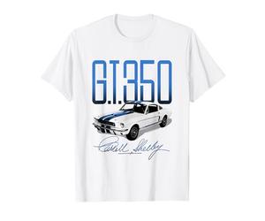 Carroll Shelby Auto White and Blue G.T.350 T-Shirt