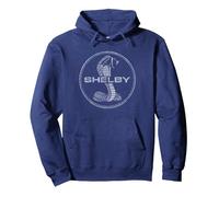 Carroll Shelby One Color Cobra Sweat à Capuche, Unisexe pour Adultes, Bleu Marine, S