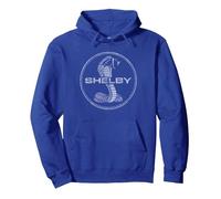 Carroll Shelby One Color Cobra Sweat à Capuche, Unisexe pour Adultes, Bleu Royal, S