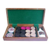 Carrom - Coffret En Bois De Palissandre D'accessoires Carrom