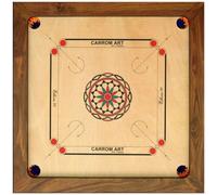 Carrom Ellora 70 * 70 - CARROM ART - Jeu de plateau - Enfant - Marron
