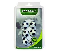 Carromco - Balles baby-foot - Noir/blanc - Lot de 6