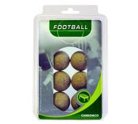 Carromco - 62206 - Lot de 6 Balles de Baby-Foot Coloris Naturel