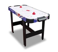 Carromco Crosscheck-XT Table de air Hockey, Surface ventilée, avec 2 poussoirs et 2 palets, 79 x 122 x 61 cm
