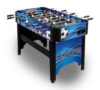 Carromco Mercury-XT Table de Baby-Foot 122 x 61 x 83 cm, pour Enfants, Adolescents et Adultes, Filets métalliques, 4 balles