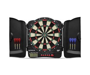 Carromco Panthera-301 Cible électronique Souple, espacement de 4 Trous, 32 Jeux et 500 Variantes, fléchettes Souples incluses