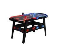 Carromco Table de Hockey sur air Fire & Ice - Table de Jeu avec Effets Lumineux LED - Air Hockey à LED avec Terrain de Jeu ventilé, palets Lumineux et Compteur de Points électronique - Poids : 18 kg