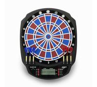 Carromco TOLEDO-301 Cible électronique avec écran LCD, espacement de 2 Trous, 43 Jeux et 320 Variantes, Jeu pour jusqu'à 8 Joueurs