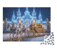 Carrosse de la cité des Glaces Puzzle en Bois 500 Pièces Adultes Et Enfants,Premium,Bois,Défi,Anti-Stress,Jeu Éducatif,Déco Murale, Dès 14 Ans,Détente,Casse-tête (52x38cm)