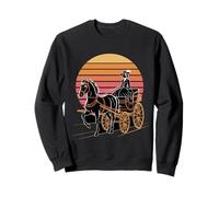 Carrosse rétro pour Femme Victorienne Coucher de Soleil Sweatshirt
