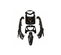 Carrosserie-carenage maxiscooter adaptable honda 125 sh noir brillant (kit 6 pieces) --