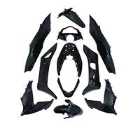 carrosserie-carenage maxiscooter compatible avec honda 125 pcx 2014+2016 noir brillant (kit 11 pieces) -p2r-