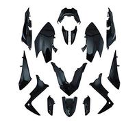 carrosserie-carenage maxiscooter compatible avec yamaha 530 tmax 2017+2019 noir brillant (kit 15 pieces) -p2r-