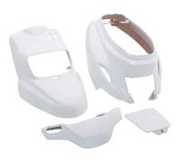carrosserie/carenage scoot adaptable mbk 50 booster 2004>/yamaha 50 bws 2004> blanc brillant (kit 4 pieces)