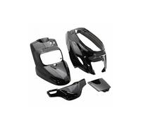 Carrosserie-carenage scoot adaptable mbk 50 booster 2004+-yamaha 50 bws 2004+ noir brillant (kit 4 pieces) --