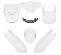 Kit carénage P2R pour Scooter Peugeot 50 Kisbee 2010 à 2017 6 Pieces/Blanc Brillant Neuf