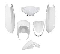 Carrosserie-carenage Scoot Adaptable Peugeot 50 kisbee Blanc Brillant (kit 6 Pieces) -p2r-