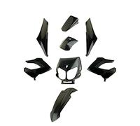carrosserie Moto tun'r kit Compatible avec derbi Senda Xtreme/xrace 00-11/drd -06 Noir (8 Pieces)