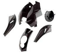 CARROSSERIE SCOOTER TUN'R KIT ADAPTABLE LUDIX NOIR (PEINT) (COMPTEUR ROND) (5 PIECES)