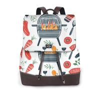 Carrot and pepper over fire Sac à dos de voyage tendance pour femme, sac à dos décontracté, sac à dos en cuir imprimé pour femme pour le travail
