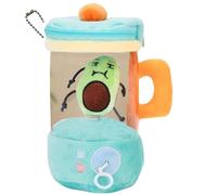 Carrot Blender Plush, Cute Carrots Juicer Plush with Hidden Zipper Storage & Keychain Clip, Creative Desk and Gift, for Kids Girl Playhouse Parentend Accessories Play Toys(Avocado)