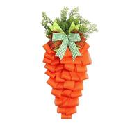 Carrot Green, Guirlandes de Pâques pour la porte d'entrée, Orange Pâques Décoration Carrot Décoration Artificielle Porte de porte - Décorations saisonnières, personnages décoratifs et ornements pour