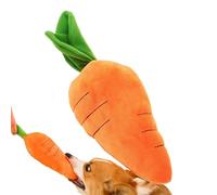 Carrot Plush Toy, Dog Chew Stuffed Set, 7.48x4.33 Inches Soft Stress | Relief Play Object with Squeaky Interior Design System, Durable Pet Plush Material, Interactive Comfort Toy for Indoor Use