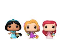 Carrot Pocket POP blister 3 figures Disney Princess Rapunzel Ariel Jasmin Funko