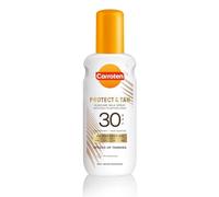 Carroten Milk Spray Tan & Protect FPS 30, 200 ml - Crème Solaire Bronzante en Spray - Protection Solaire Immédiate avec 4D Protection, Résistant à l'eau