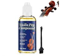 Carroterr Composé de chevilles de violon, colophane liquide professionnelle, la pâte de cheville de violon empêche les glissements et les couinements, stabilise les chevilles d'accordage compactes et