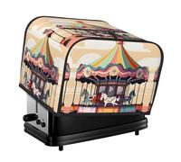 Carrousel 4 tranches Housse matelassée pour machine à pain avec poignée pour la maison, la table et la cuisine