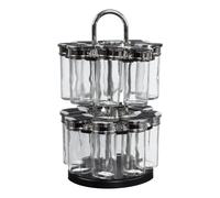 Carrousel à Épices 2 Niveaux "16 Pots" 31cm Noir