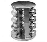 Carrousel à Épices Rotatif 16 Bocaux en Inox