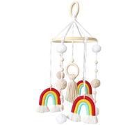 Carrousel arc-en- de plafond, jouet décoratif à suspendre pour chambre d'enfant, carrousel pour berceau, Giostrine Boho Arc-en- pour chambre d'enfant à partir de 0 ans