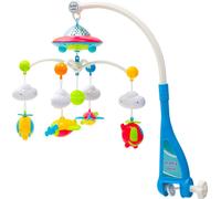 Carrousel au-dessus du berceau avec projecteur et manette Baby Mix bleu