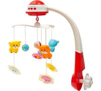 Carrousel au-dessus du berceau avec projecteur lumineux Baby Mix rouge