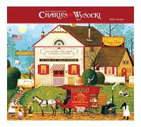 Carrousel Calendars Charles Wysocki Americana Deluxe Calendrier mural 2026 - Scènes vintage intemporelles, calendrier grand format de janvier à décembre 2026, 30,5 x 35,6 cm