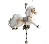 Carrousel de Noël, décoration créative de bureau avec fenêtre à suspendre, décoration d'arbre étoile pour décoration de maison de vacances (D)