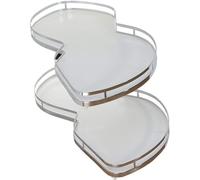 Carrousel de rangement d'angle de cuisine - Panier coulissant à 2 niveaux et plateau pivotant pour armoires de 800 à 900 mm - Parfait pour nization d'armoire aveugle et maximiser l'espace