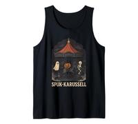 Carrousel hanté avec fantômes et Citrouille Débardeur