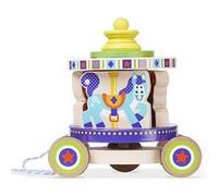 Jouet Melissa & Doug : Carrousel tournant à Tirer