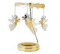 Carrousel Rotatif À Bougies - Marquee Tournante Avec Bougie Parfumée De Noël | Support Pour Veilleuse En Métal, Décoration D'Intérieur | Décoration Festive Pour Table À Manger, Étagère, Bureau Et Salo