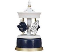 Carroussel musical en bois pour enfant Bleu - Explore l'univers Bleu G