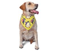 Carry A Bag To School Penguin Printed Graphic Pet Triangle Scarf for Dogs & Cats Adjustable Cute Pet Bandana for & Photo Shoots