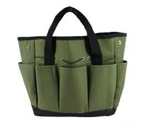 Carry All Organiseur d'outils de jardin avec 9 poches pour fournitures de plantation d'extérieur et essentiels de travail de cour (vert)